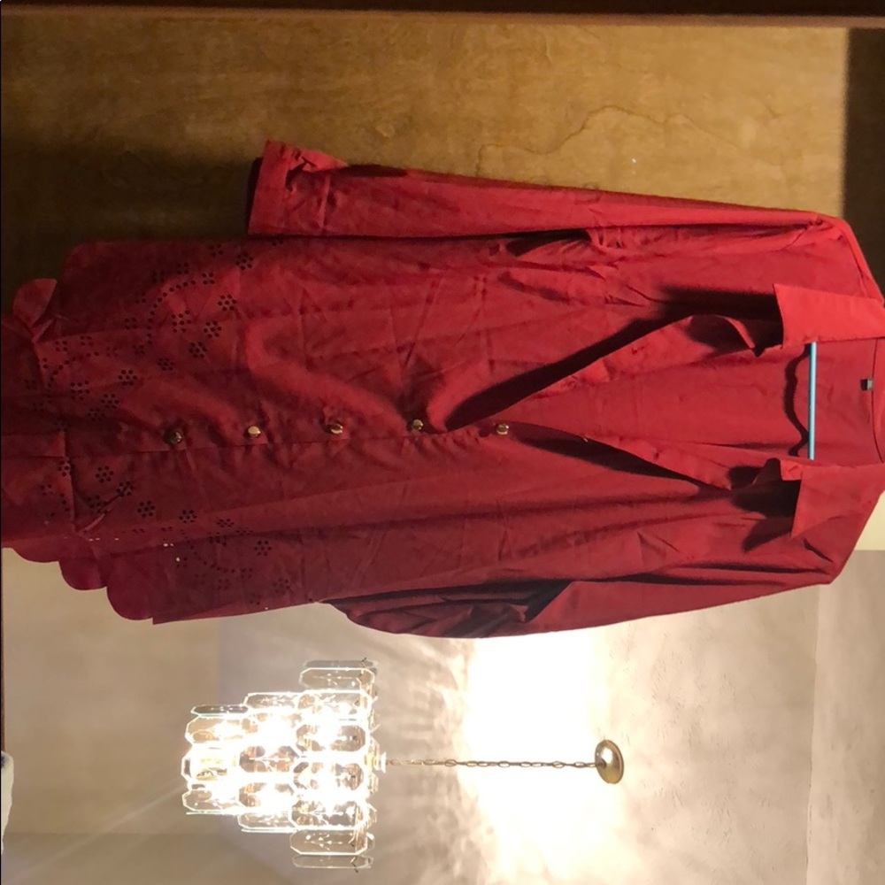 Red Blouse Dress